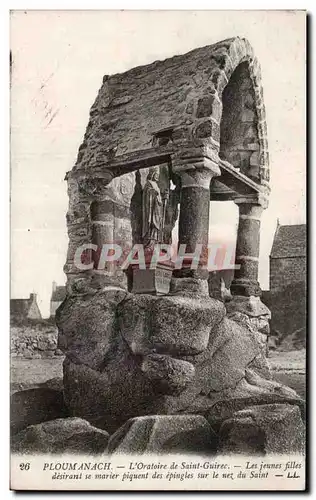 Cartes postales Ploumanach L oratoire de Saint Guirec Les jeunes filles desirant se marier piquent des epingles