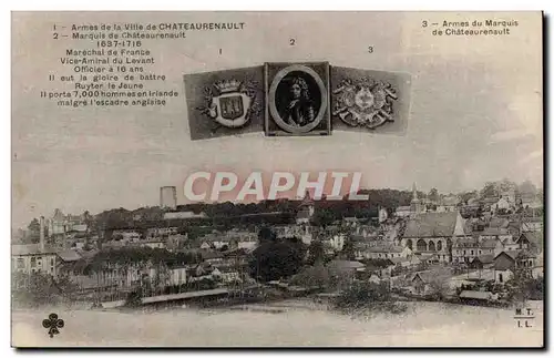 Cartes postales Armes de la ville de Chateaurenault