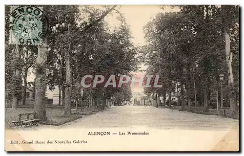 Cartes postales Alencon Les promenades