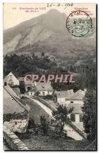 Ansichtskarte AK Environs de Luz Esquieze et le chateau de Sainte Marie