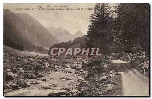 Cartes postales Cauterets Vallee de Lutour Sentier conduisant a l hotellerie de la Fruitiere