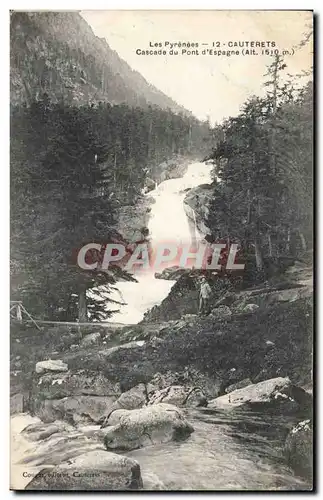 Cartes postales Cauterets Cascade du pont d Espagne