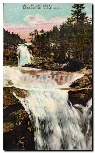 Cartes postales Cauterets Cascade du pont d Espagne