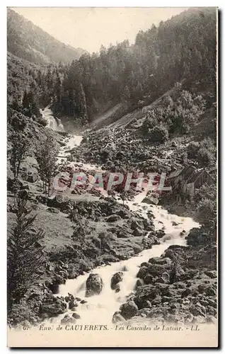 Ansichtskarte AK Cauterets Les cascades de Lutour