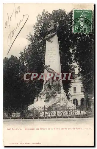 Ansichtskarte AK Bar le Duc Monument des enfants de la Meuse morts pour la patrie