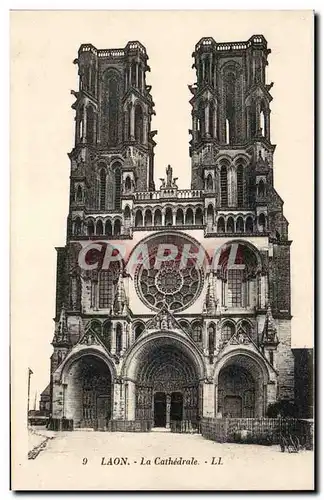 Cartes postales Laon La cathedrale