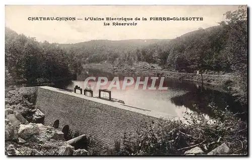Cartes postales Chateau Chinon L usine electrique de la Pierre Glissotte Le reservoir