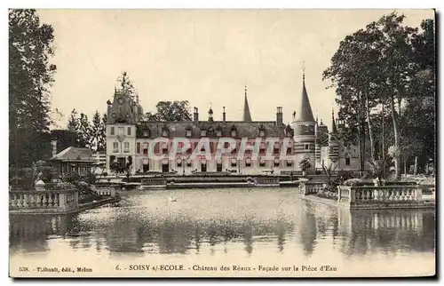 Ansichtskarte AK Soissy sur Ecole Chateau des Reaux Facade sur la piece d eau