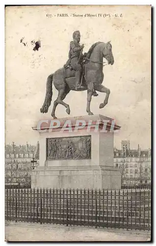 Cartes postales Paris Statue d Henri IV