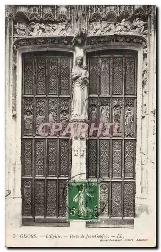 Cartes postales Gisors L eglise Porte de Jean Goujon