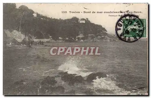Ansichtskarte AK Toulon Bord de mer conduisant au Cap Brun