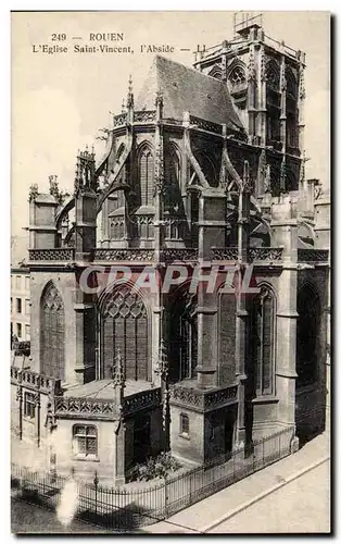 Cartes postales Rouen L eglise Saint Vincent l abside