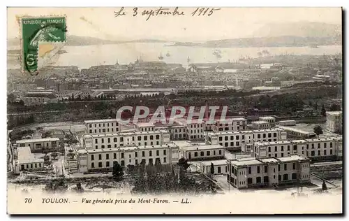 Cartes postales Toulon Vue generale prise du Mont Faron