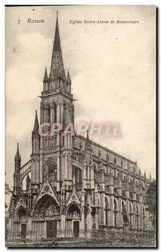 Ansichtskarte AK Rouen Eglise Notre Dame de Bonsecours