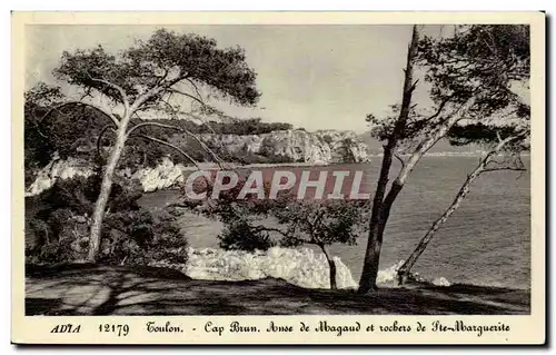 Cartes postales Toulon Cap Brun Anse de Magaud et rochers de Ste Marguerite