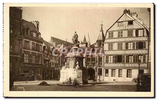 Rouen - La Ville Musee Place et fontaine de la Pucelle - Ansichtskarte AK