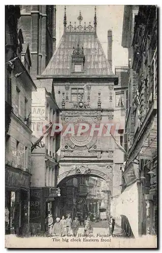 Cartes postales Rouen La grosse horloge Facade orientale