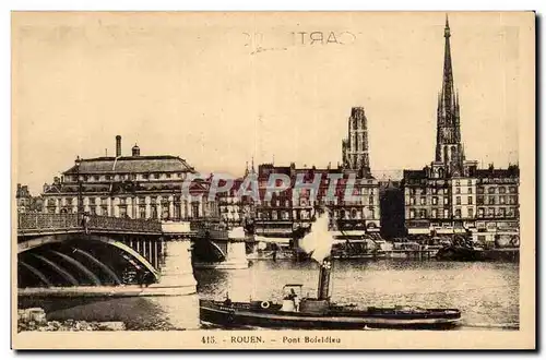 Ansichtskarte AK Rouen Pont Boieldieu