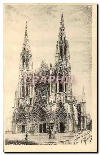 Cartes postales Rouen Eglise St Ouen