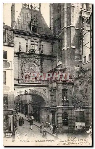 Cartes postales Rouen La grosse horloge