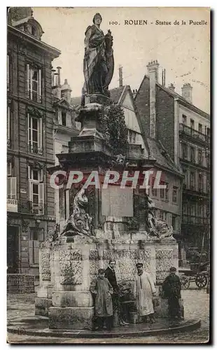 Ansichtskarte AK Rouen Statue de la pucelle