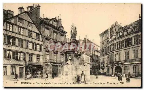 Rouen - Statue Elevee a la memoire de Jeanne d Arc - Place de la Pucelle - Cartes postales -