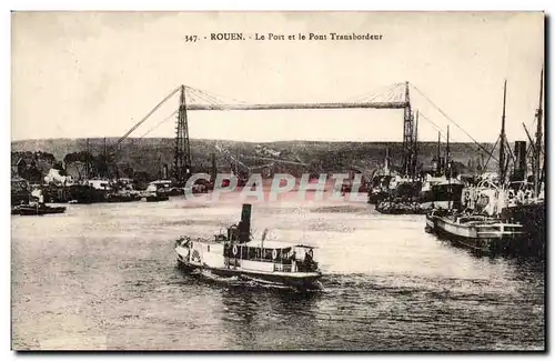 Rouen - Le Port et le Pont Transbordeur - Cartes postales -