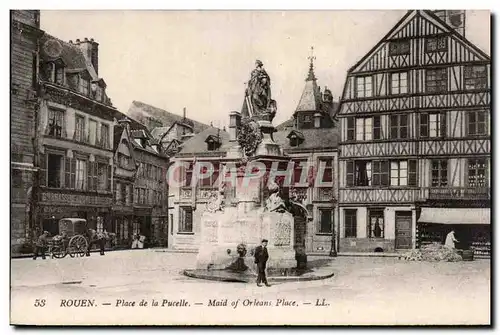 Rouen - Place de la Pucelle - Ansichtskarte AK -