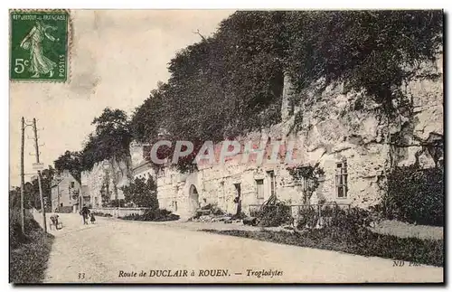 Rouen - Route de Duclair a Rouen Troglodytes - Cartes postales -