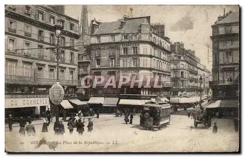 Rouen - La Place de la Republique - Cartes postales