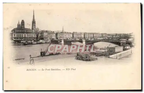 Rouen - Le Pont Boieldieu - Ansichtskarte AK