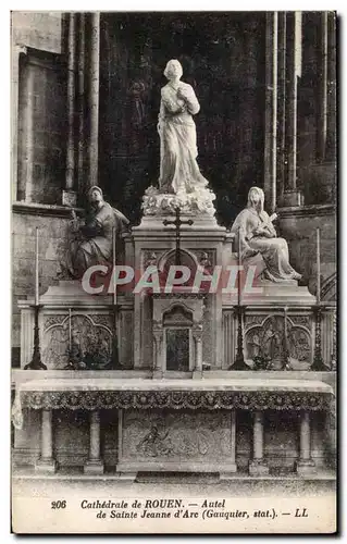 Rouen - La Cathedrale Autel de Jeanne d arc - Cartes postales