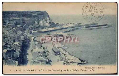 Saint Valery en Caux - Vue Generale prise de la Falaise d Amont - Ansichtskarte AK