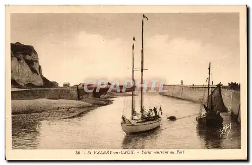 Saint Valery en Caux - Yacht rentrant au Port - Cartes postales