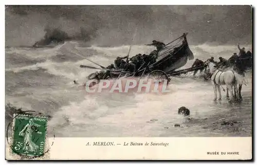 A Merlon - Le Bateau de Sauvetage - Cartes postales