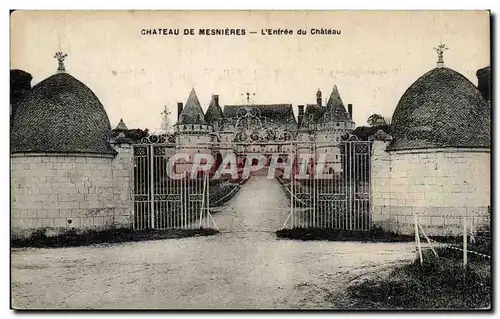 Chateau de Mesnieres - L Entree du Chateau - Cartes postales