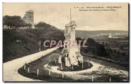 Moulineaux - Environs de Rouen - Monument des Soldats - Chateau Robert - Cartes postales