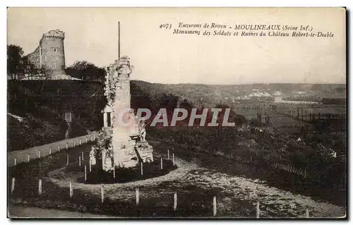 Moulineaux - Environs de Rouen - Monument des Soldats - Chateau Robert le Diable - Cartes postales