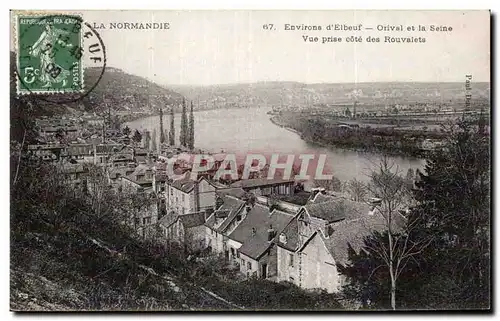 Environs d Elbeuf - Orival et la Seine - Cartes postales