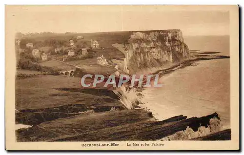 Berneval sur Mer - La Mer et les Falaises - Ansichtskarte AK