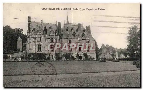 Chateau de Cleres - Facade et Ruines - Cartes postales