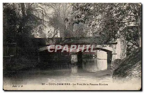 Coulommiers - Le Pont de la Fausse Riviere - Cartes postales