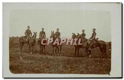 CARTE PHOTO Militaria Soldats a cheval