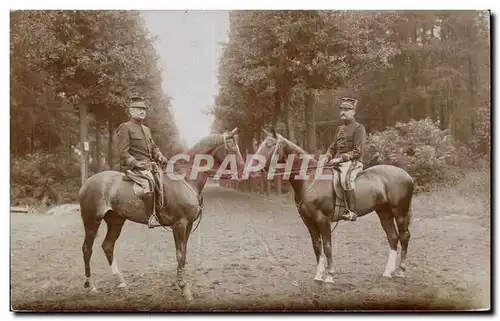 CARTE PHOTO Soldats militaria Cavaliers