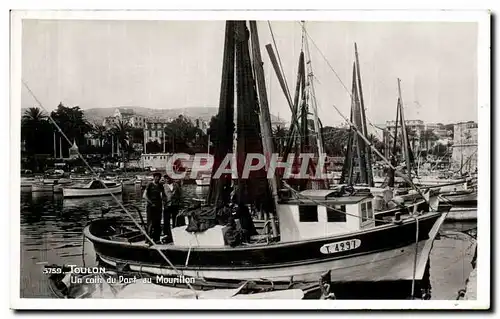 Ansichtskarte AK Toulon Un coin du port au Mourillon