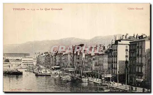 Cartes postales Toulon Le quai Cronstadt