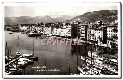 Cartes postales Toulon Vue generale des quais