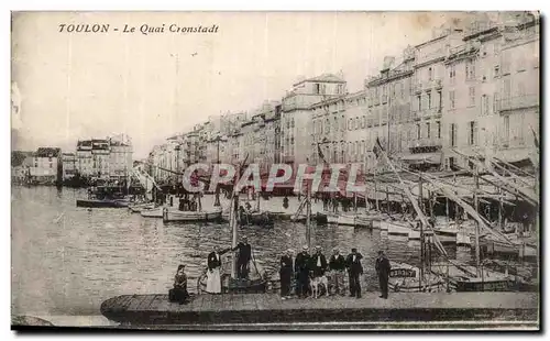 Cartes postales Toulon Le quai Cronstadt