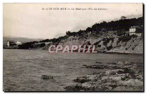 Cartes postales St Cyr sur mer La Madrague (vue des falaises)