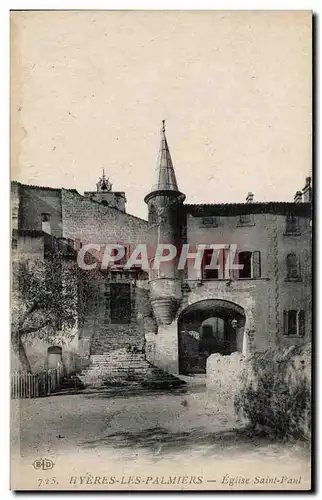 Cartes postales Hyeres les Palmiers Eglise Saint Paul